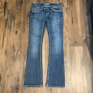 Rock Roll Cowgirl Jeans Rival Low Rise Bootcut 27x34